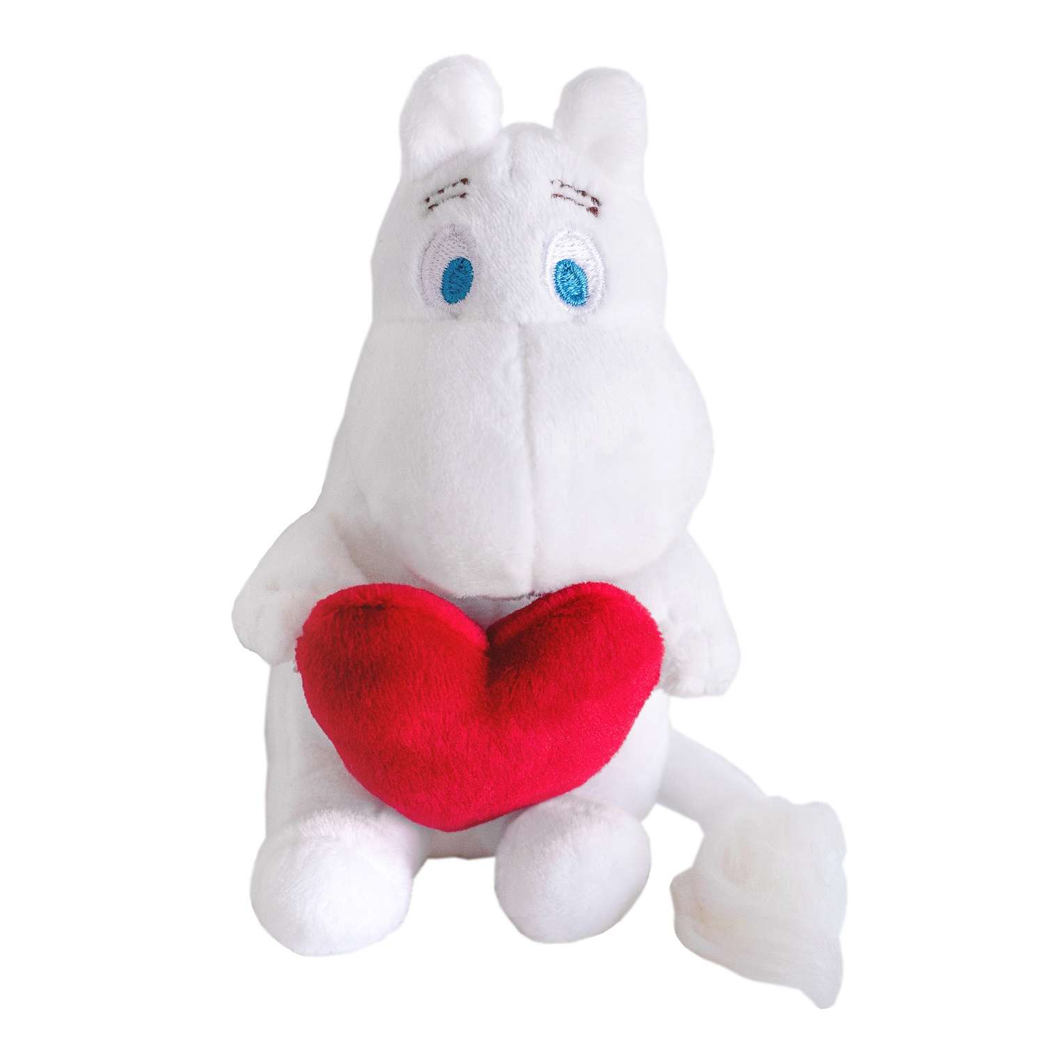 Мягкая игрушка Moomin Муми-тролль с сердцем 14 см - фото 1