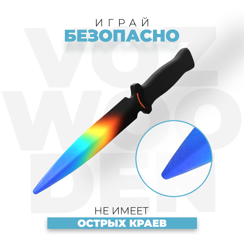 Деревянный нож VozWooden Стинг Оттенки Темперамента Стандофф 2 - фото 6