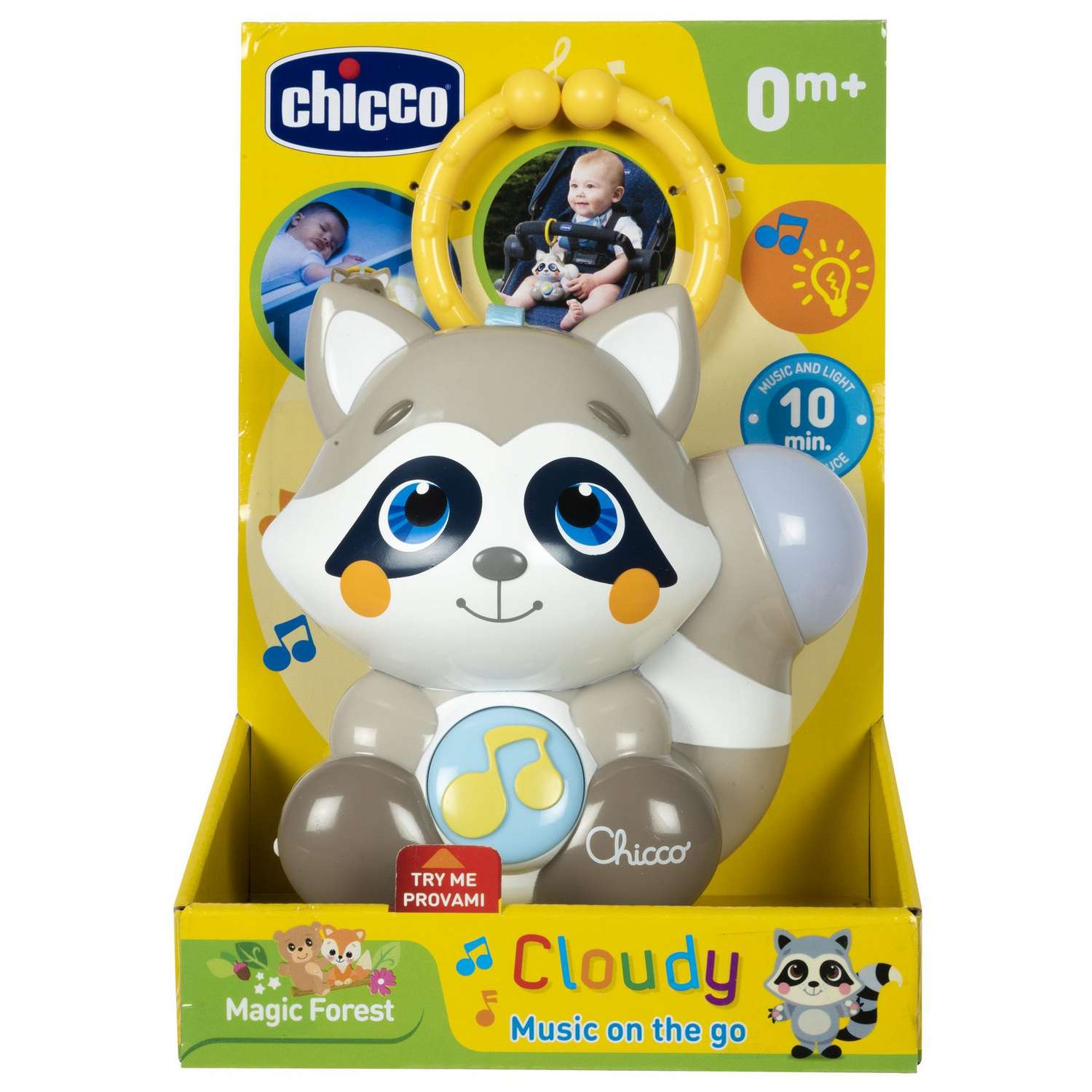 Игрушка Chicco Ночник Енот Клауди 00010065000000 - фото 3