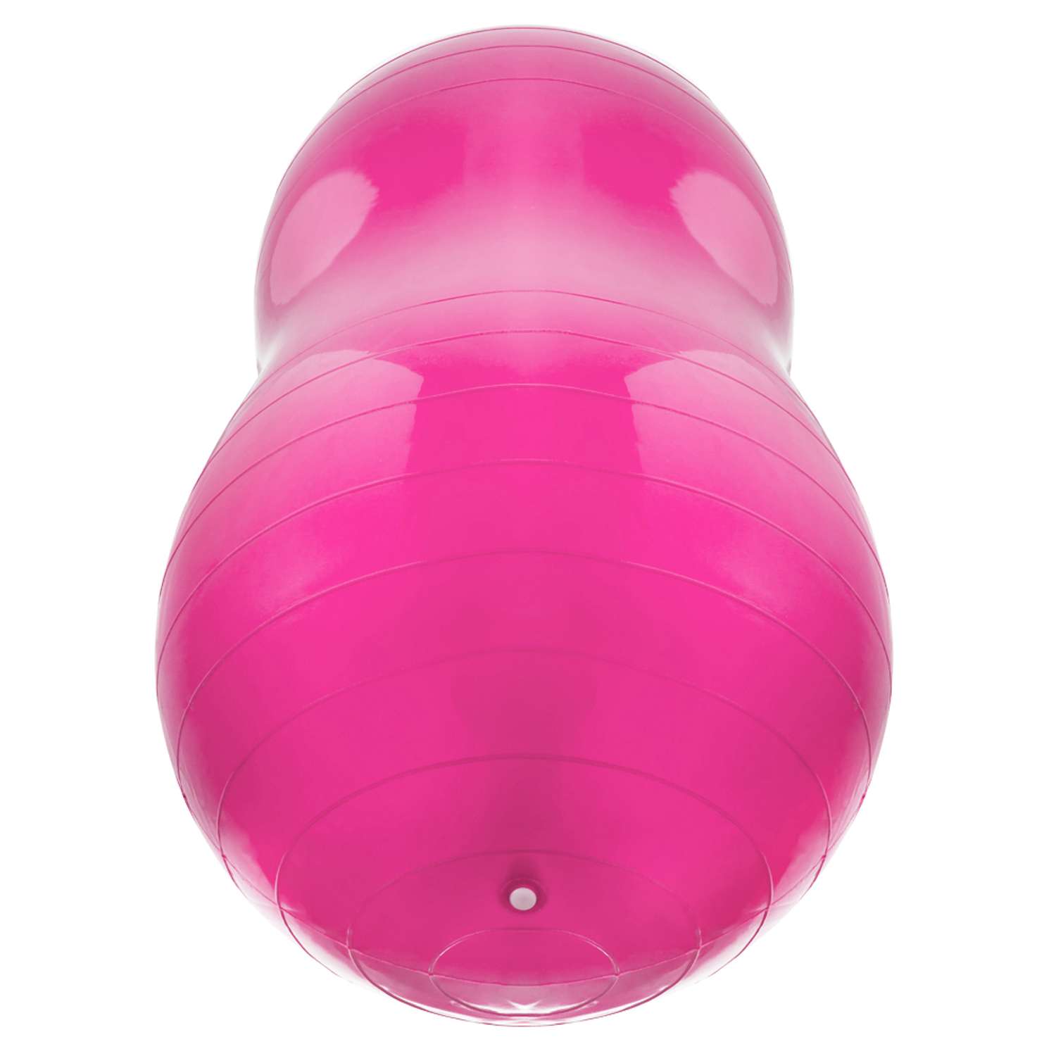 Гимнастический сдвоенный мяч STRONG BODY фитбол арахис 75х35 см розовый Насос в комплекте - фото 4