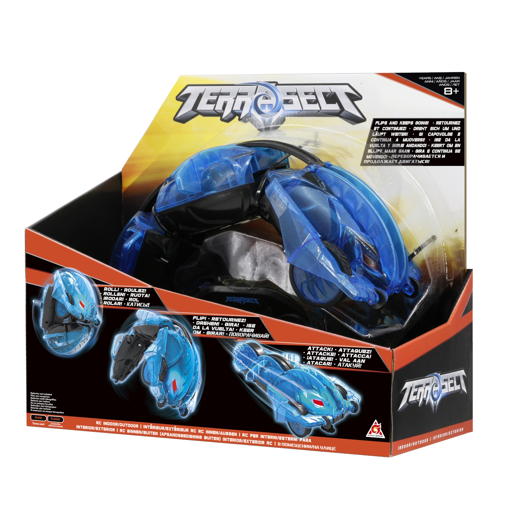 Трансформер Terra-sect Р/У в виде ящерицы Синий YW858321 - фото 4