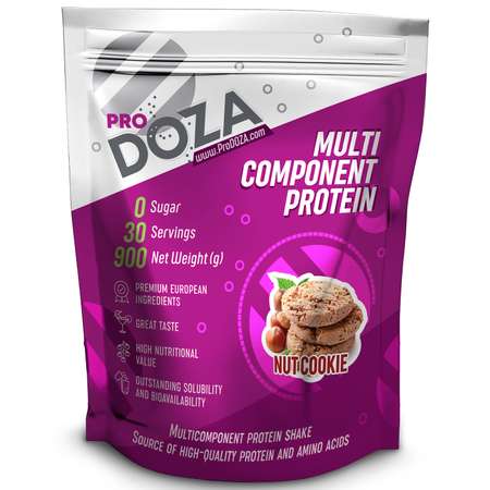 Протеин ProDOZA многокомпонентный Ореховое печенье 900г