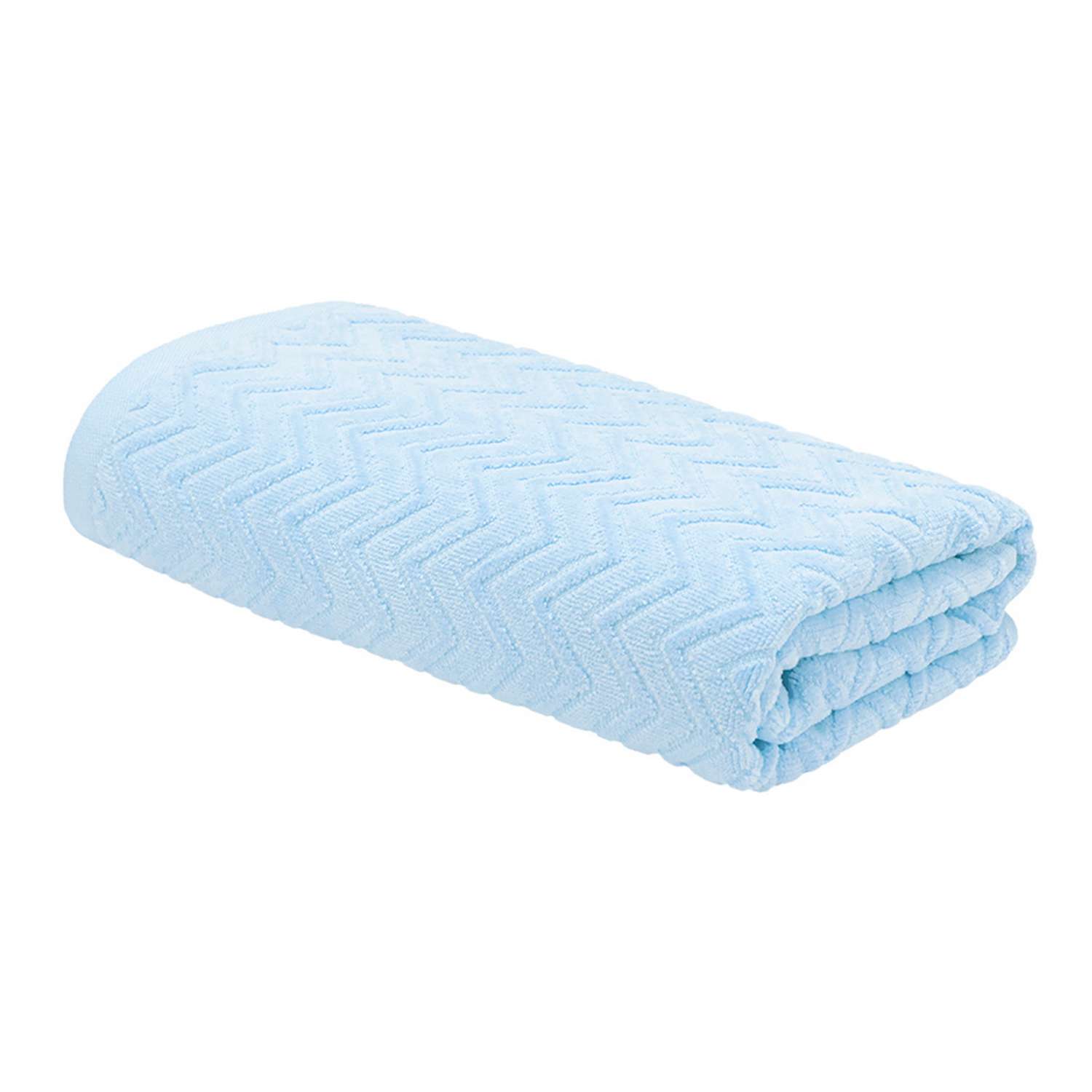Махровое полотенце Bravo Зигзаг м7706 27 M 50х80 голубой - фото 1