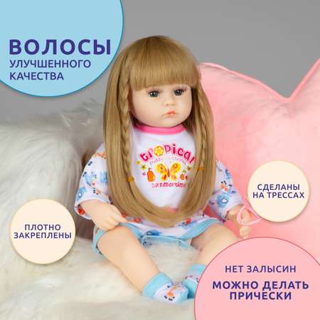Кукла Реборн QA BABY девочка Агата силиконовая большая 42 см