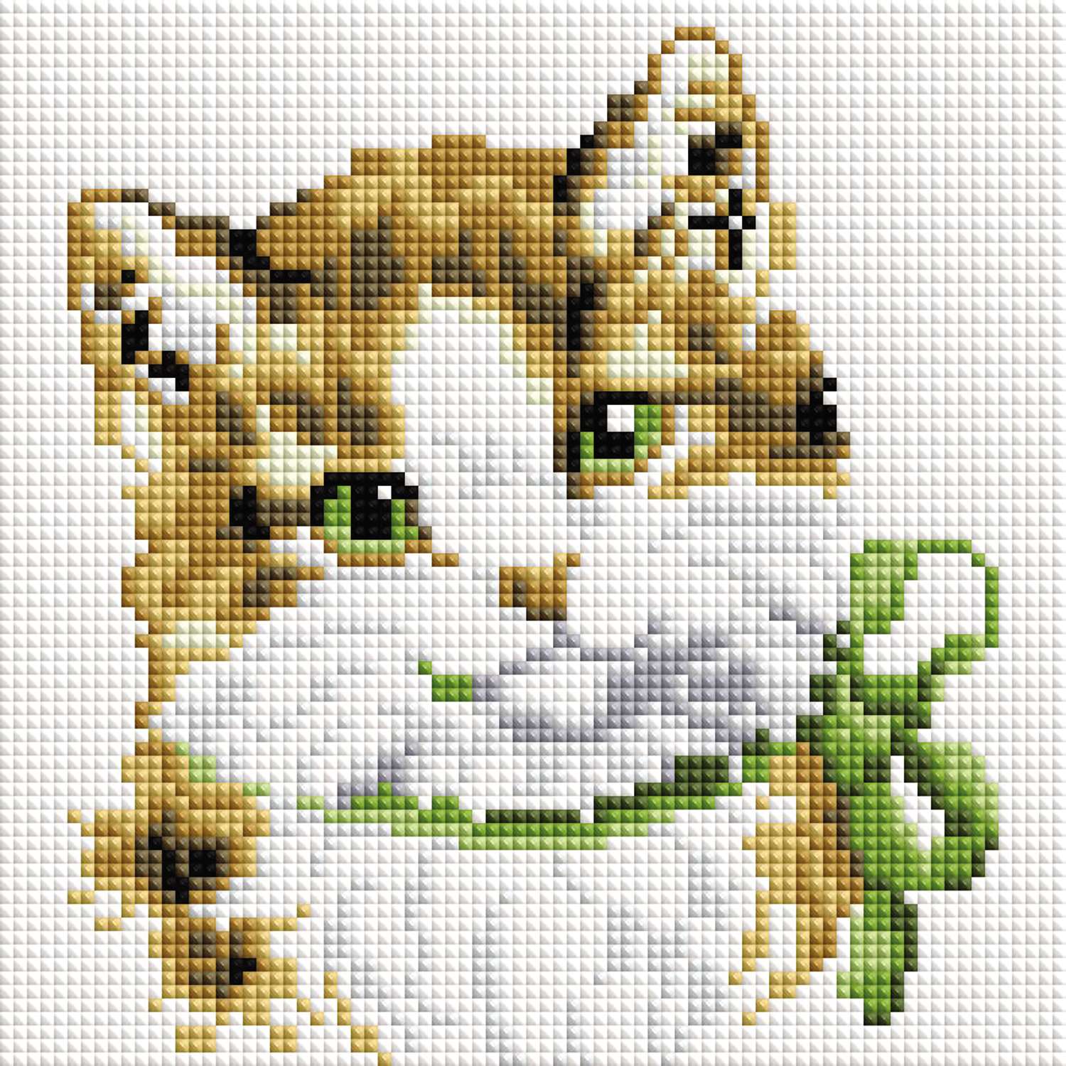 Мозаика Белоснежка Кошка Алиса на подрамнике 015-ST-S - фото 1