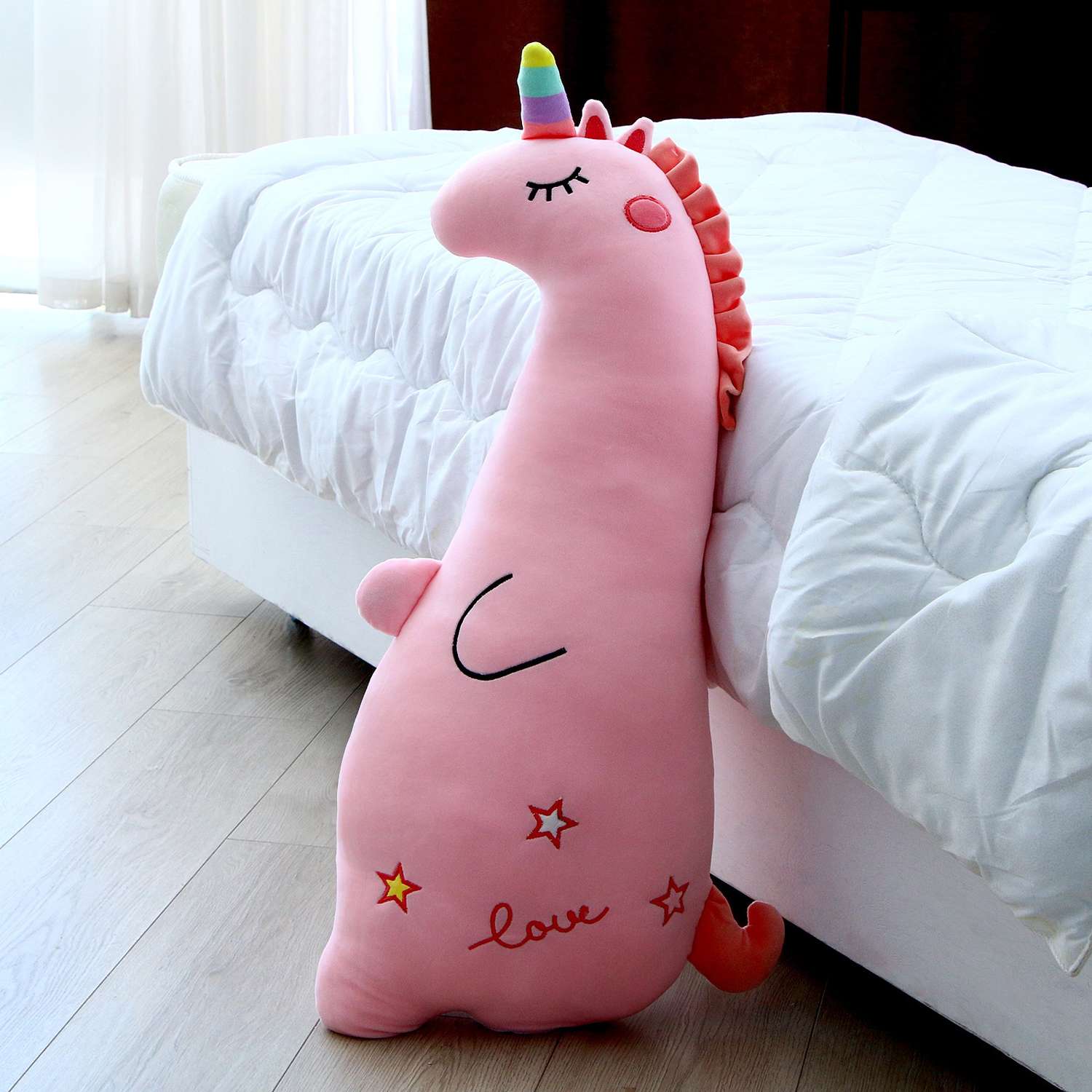 Мягкая игрушка Sima-Land подушка «Единорожка» 80 см цвет розовый - фото 1