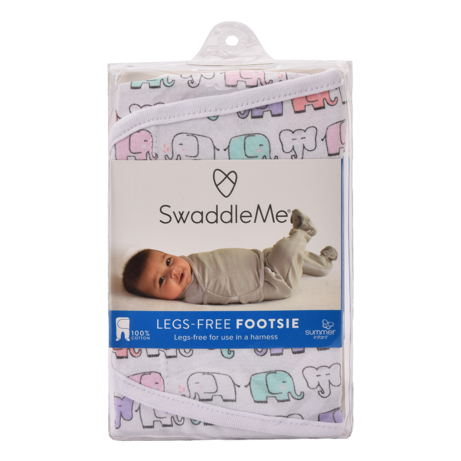 Конверт Summer Infant SwaddleMe Footsie Слоники S - фото 2