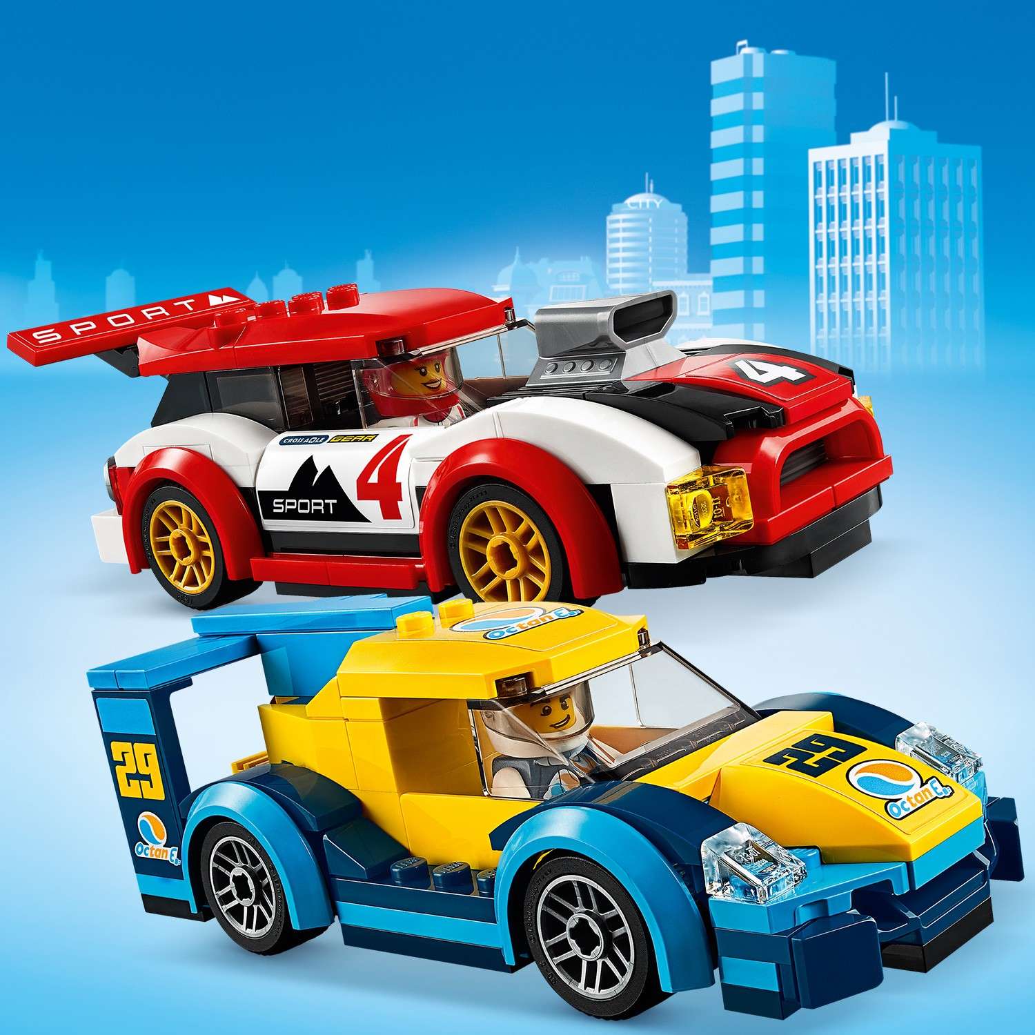 Конструктор LEGO City Nitro Wheels Гоночные автомобили 60256 - фото 11