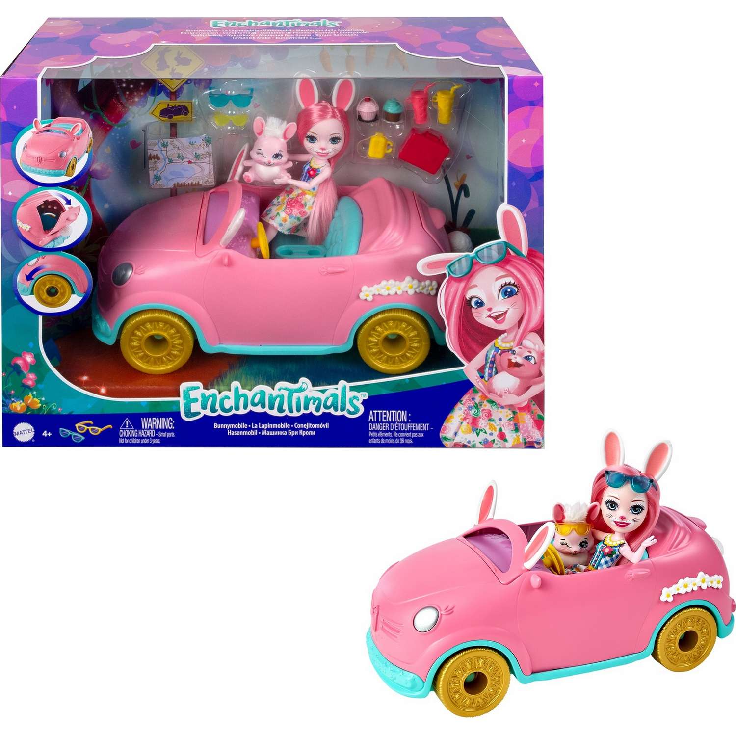 Набор игровой Enchantimals Автомобиль Бри Кроли с куклой и аксессуарами HCF85 HCF85 - фото 11