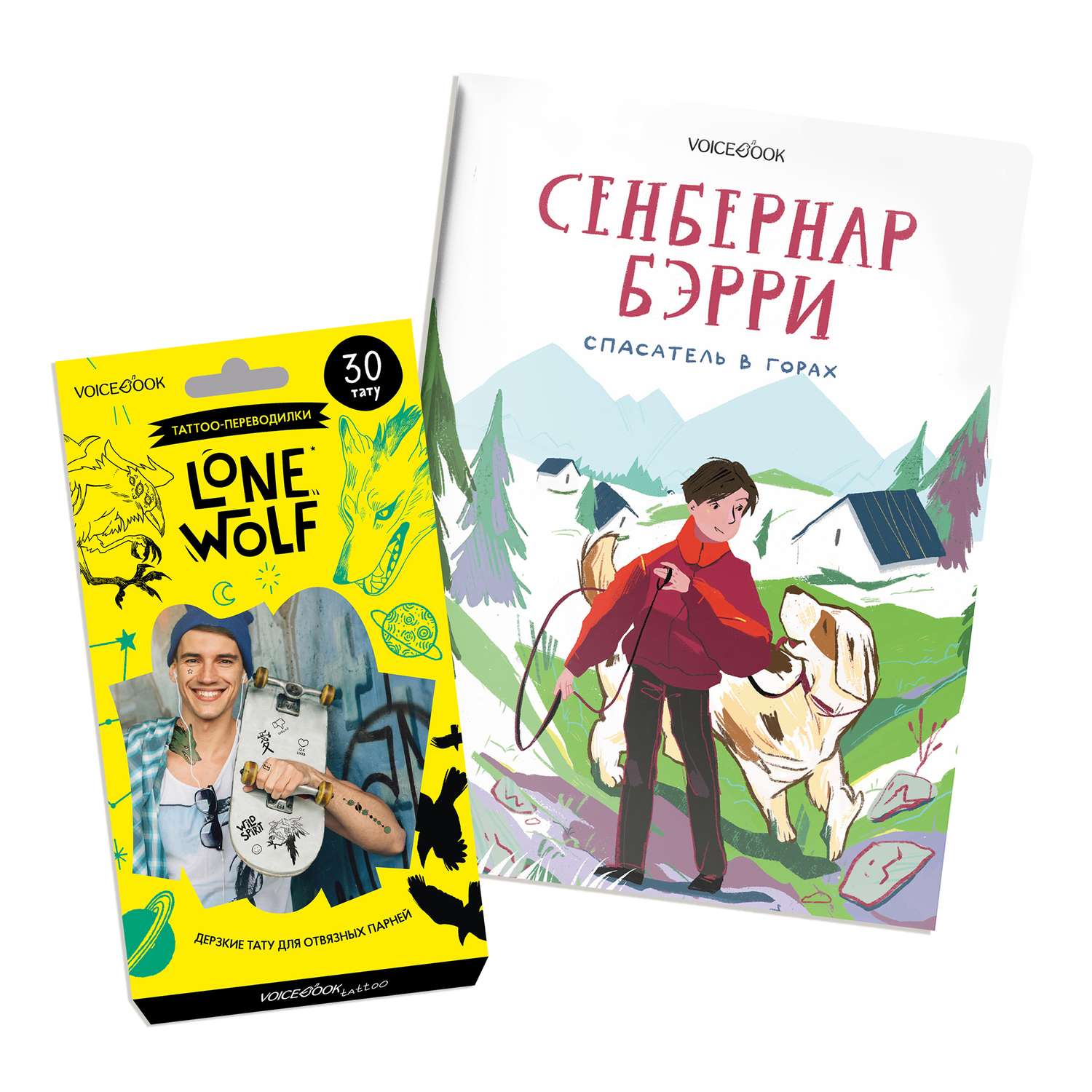 Новогодний сет VoiceBook Книга Сербернар Бэрри и тату - фото 1