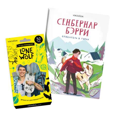 Новогодний сет VoiceBook Книга Сербернар Бэрри и тату