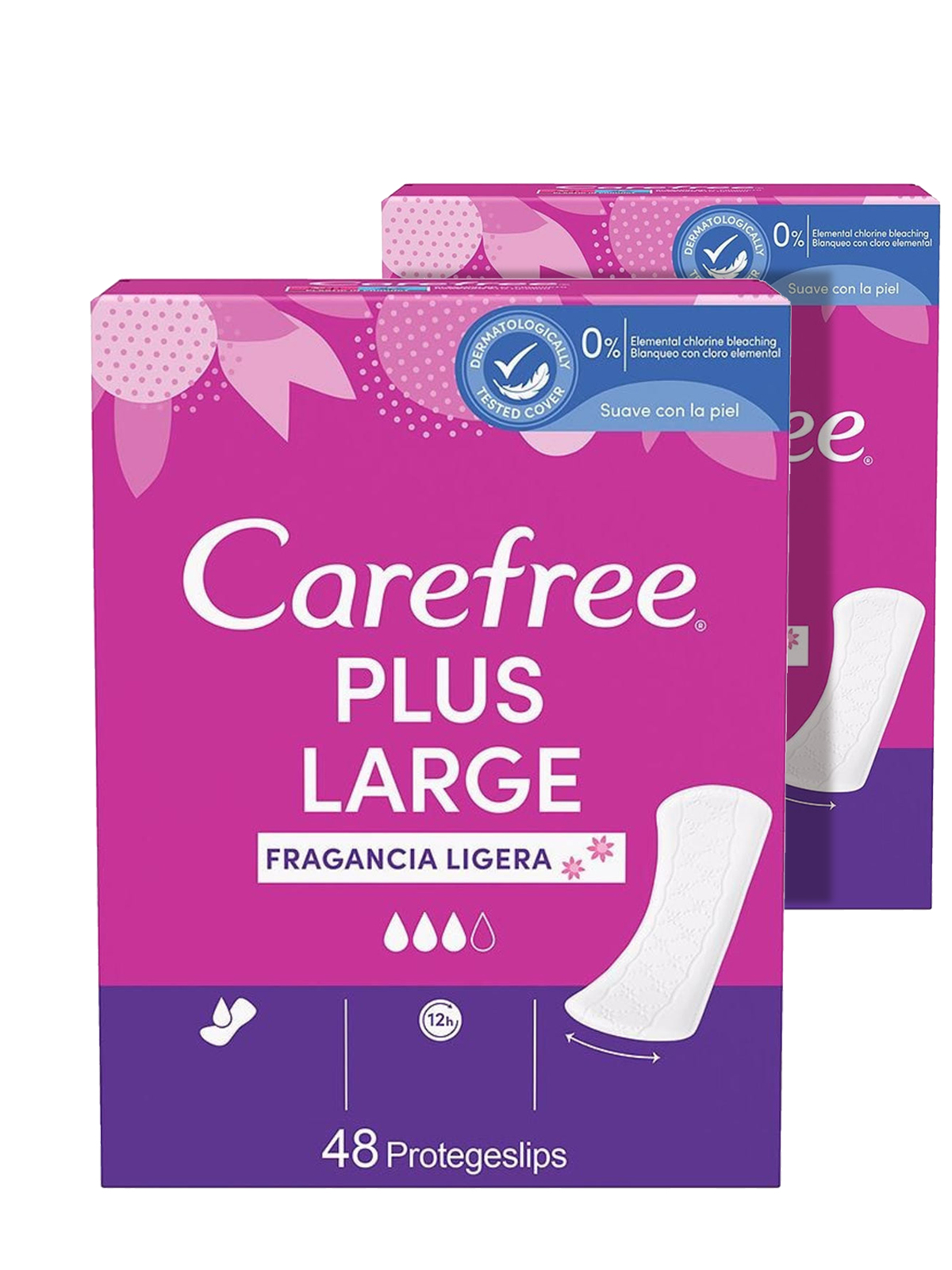 Прокладки гигиенические Carefree PLUS LARGE с легким ароматом свежести 48 шт х 2 упаковки - фото 2