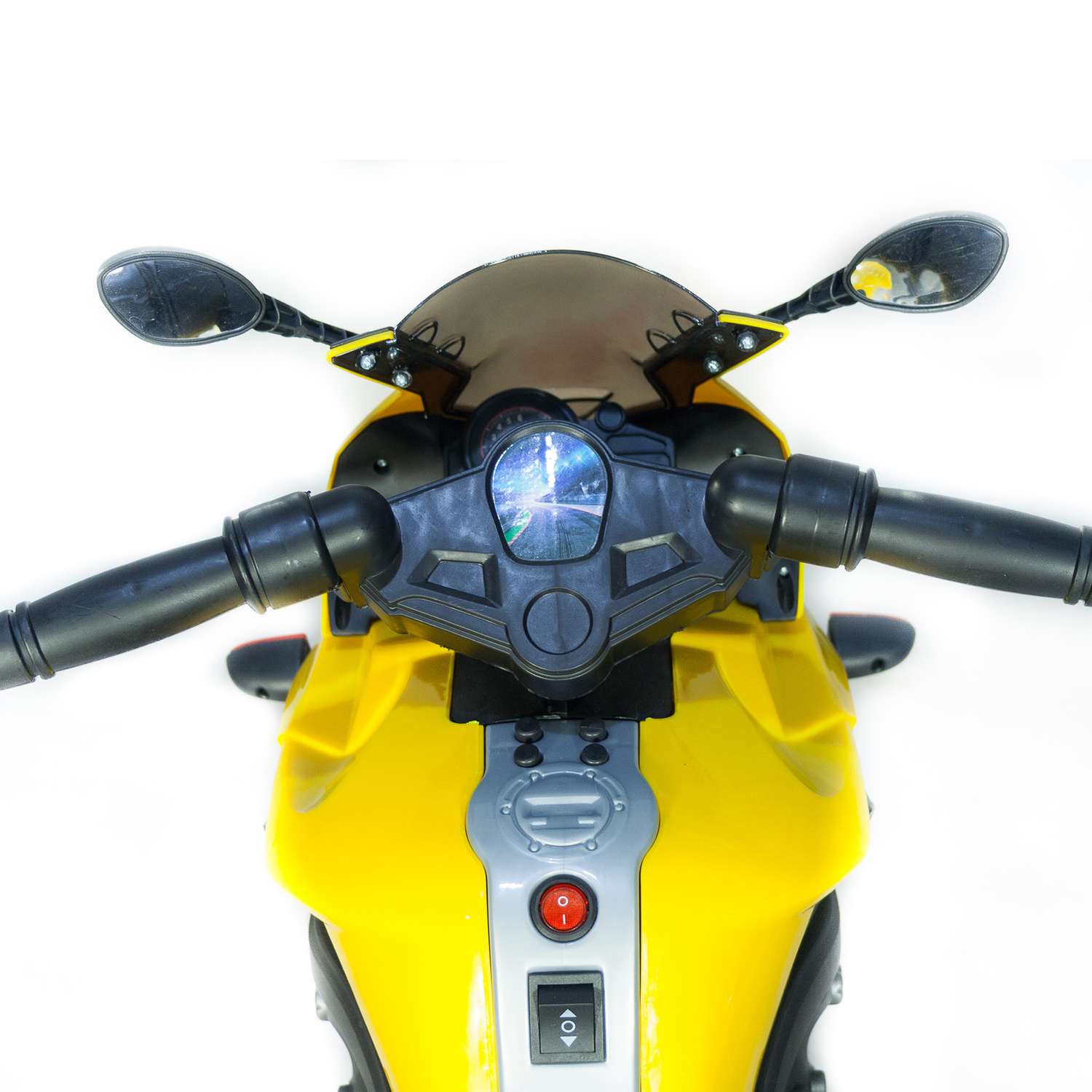 Электромобиль TOYLAND Мотоцикл Minimoto JC917 жёлтый - фото 6