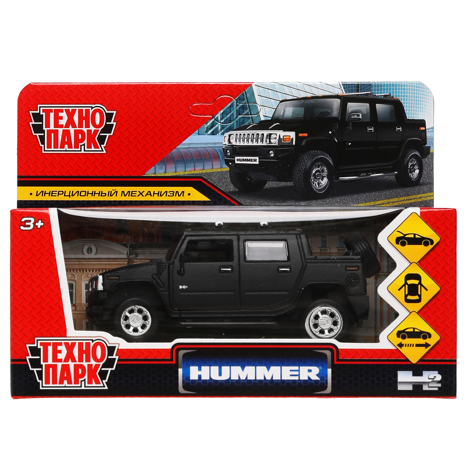 Технопарк Машина металлическая Hummer H2 Pickup 12 см