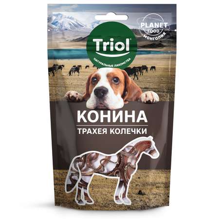 Лакомство для собак Triol 30г Трахея конская в колечках серия PLANET FOOD