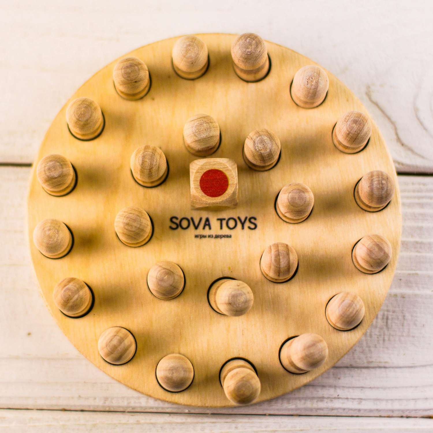 Развивающая игрушка SOVA TOYS S051 деревянные шахматы памяти - фото 1
