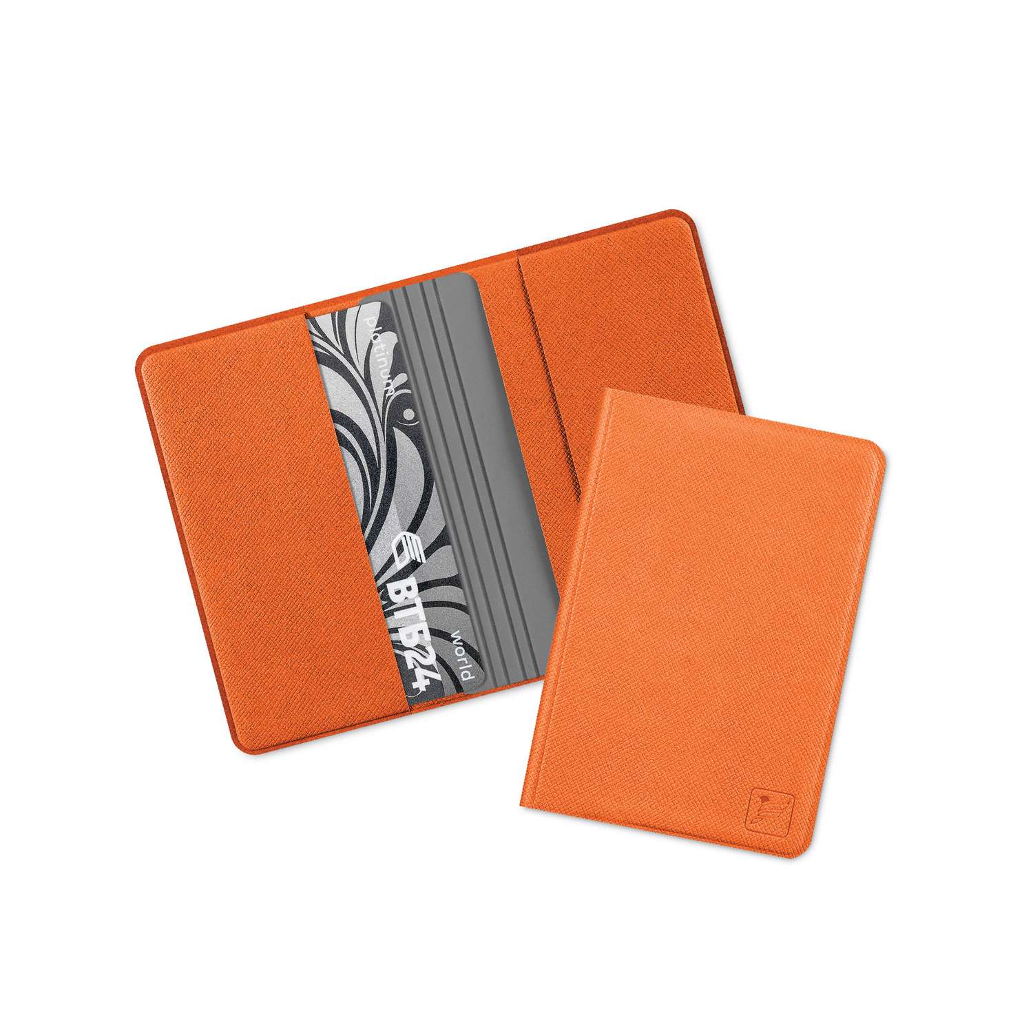 Картхолдер с RFID-защитой Flexpocket FKKR-4E/Оранжево-серый - фото 1
