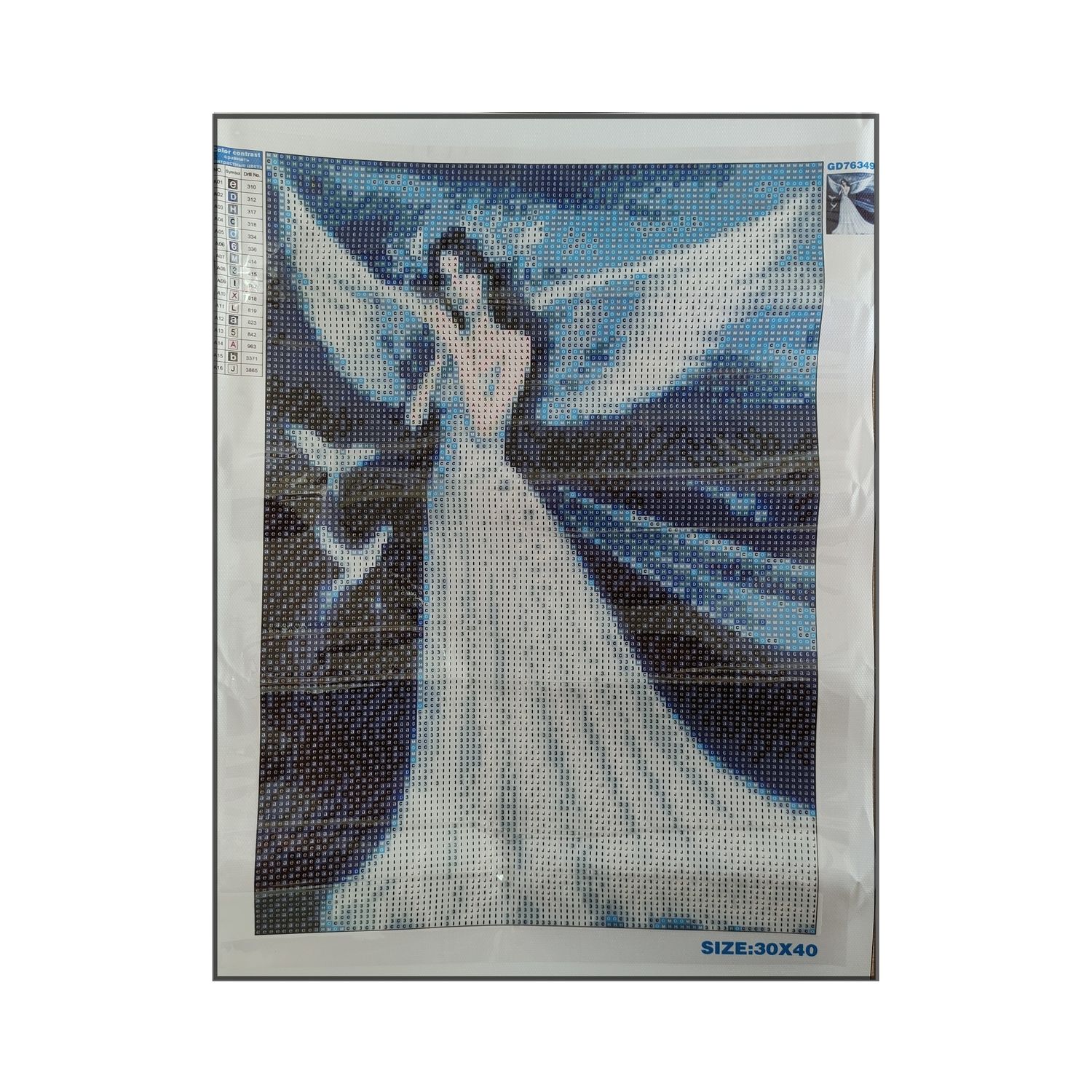 Алмазная мозаика Seichi Девушка - ангел 30х40 см - фото 3