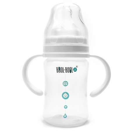 Бутылочка для кормления BOOL-BOOL for baby с широким горлышком Ultra med plus с ручками 150 мл