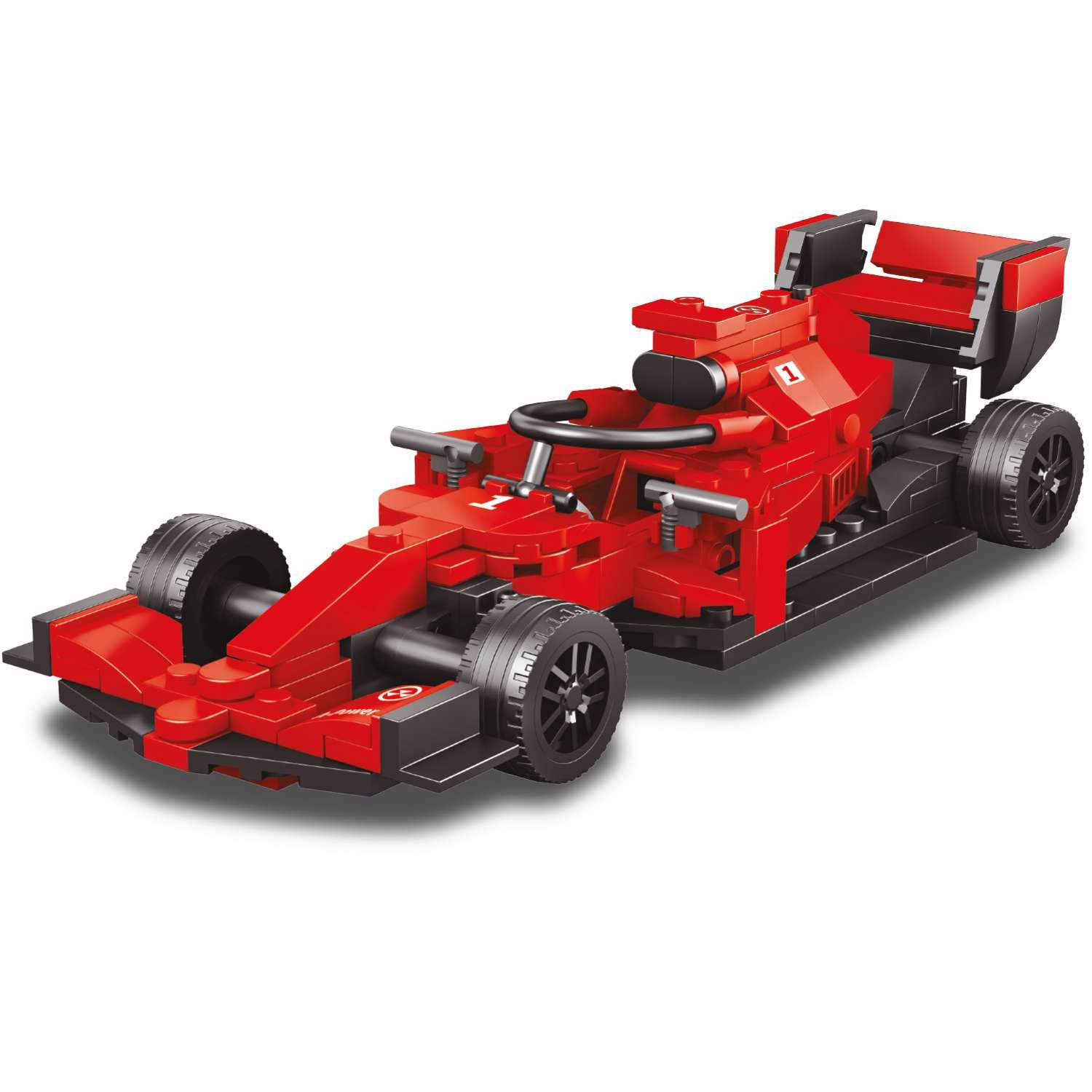 Конструктор Mioshi Автоспорт: Красный гоночный болид 266 деталей 20 см - фото 1