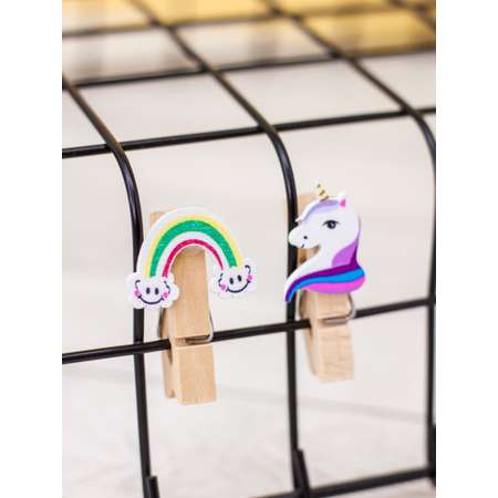 Прищепки декоративные iLikeGift Rainbow Unicorn 10шт