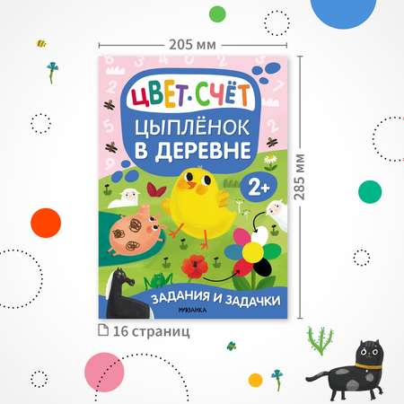 Книга Задания и задачки для малышей 2 Цыпленок в деревне