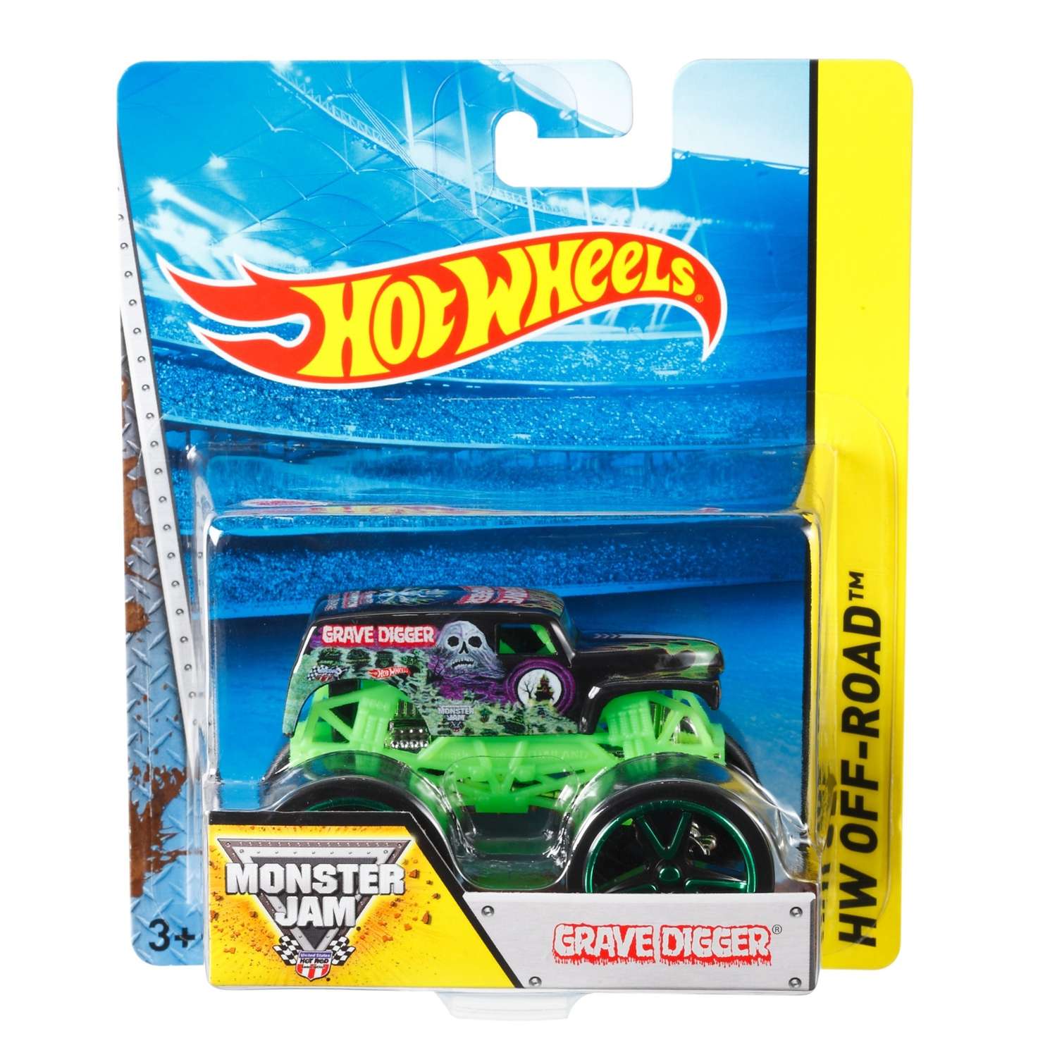 Машинка Hot Wheels Monster Jam Grave Digger 1:64 (BHP56) BHP37 - фото 2