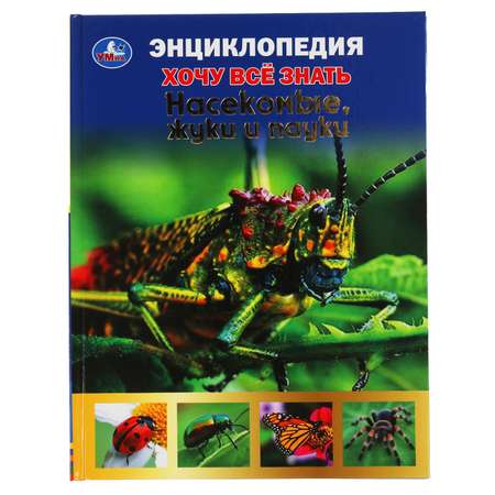 Книга УМка Насекомые жуки и пауки. Хочу все знать. Энциклопедия А5