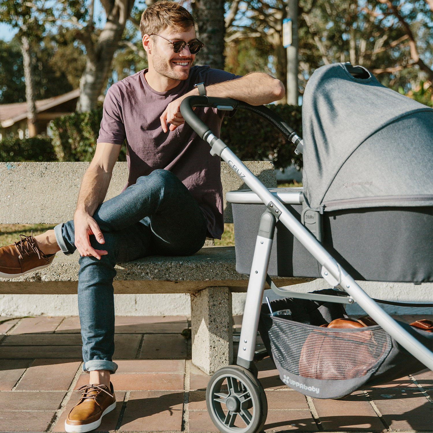 Люлька для коляски UPPAbaby Cruz и Vista 2018 Jordan Black-Grey malange 0918-BAS-EU-JOR - фото 6