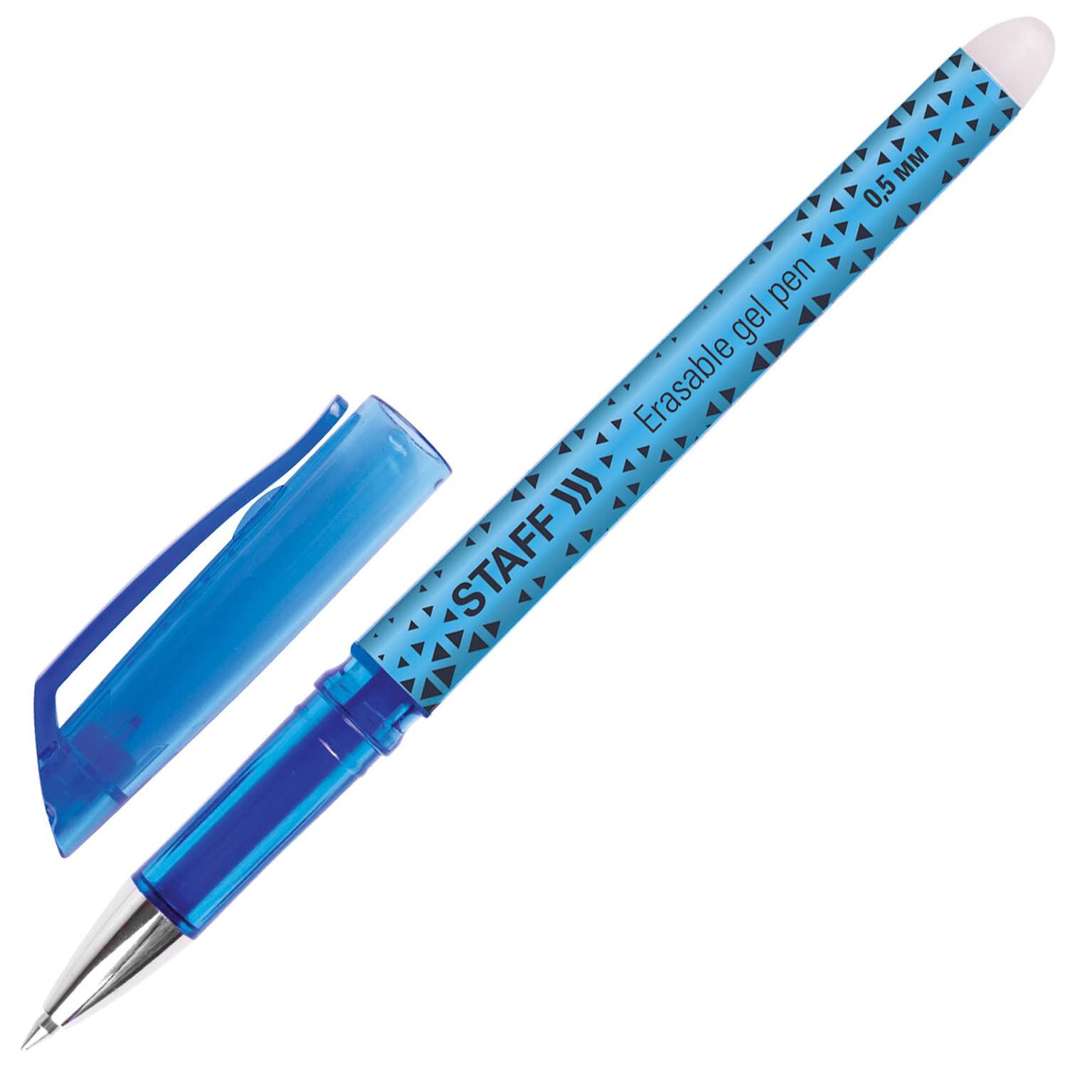 Ручки гелевые Staff синие пиши стирай 12 штук - фото 4