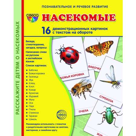 Демонстрационные картинки ТЦ Сфера Насекомые