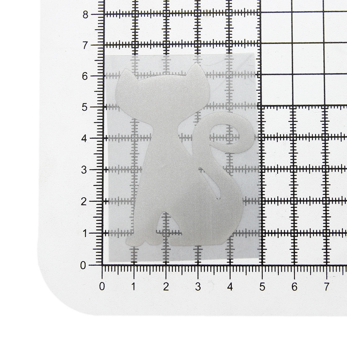 Термоаппликация Айрис светоотражающая Кот 5.5х4.2 см для одежды сумок рюкзаков 1 шт - фото 2