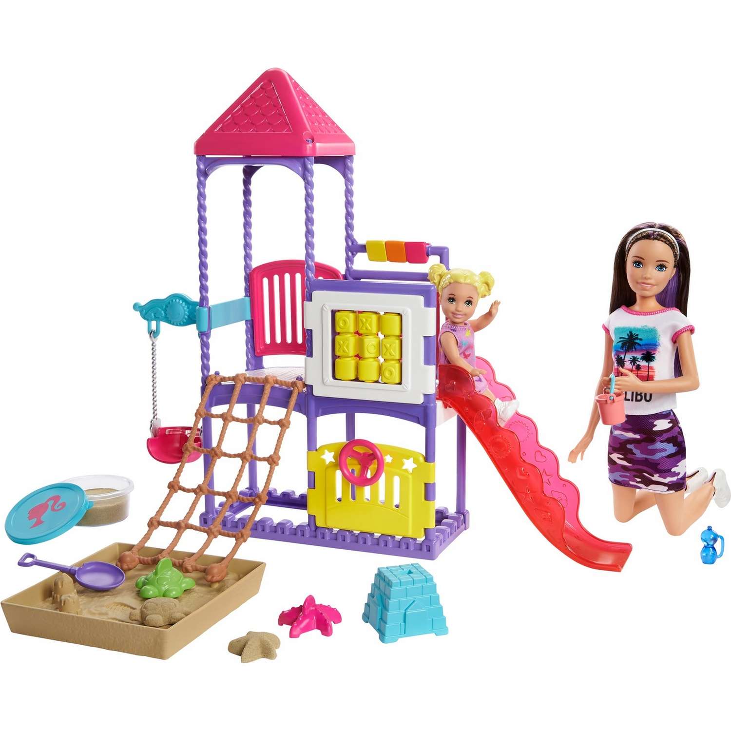 Набор игровой Barbie Семья Скиппер с малышом на игровой площадке GHV89 GHV89 - фото 1