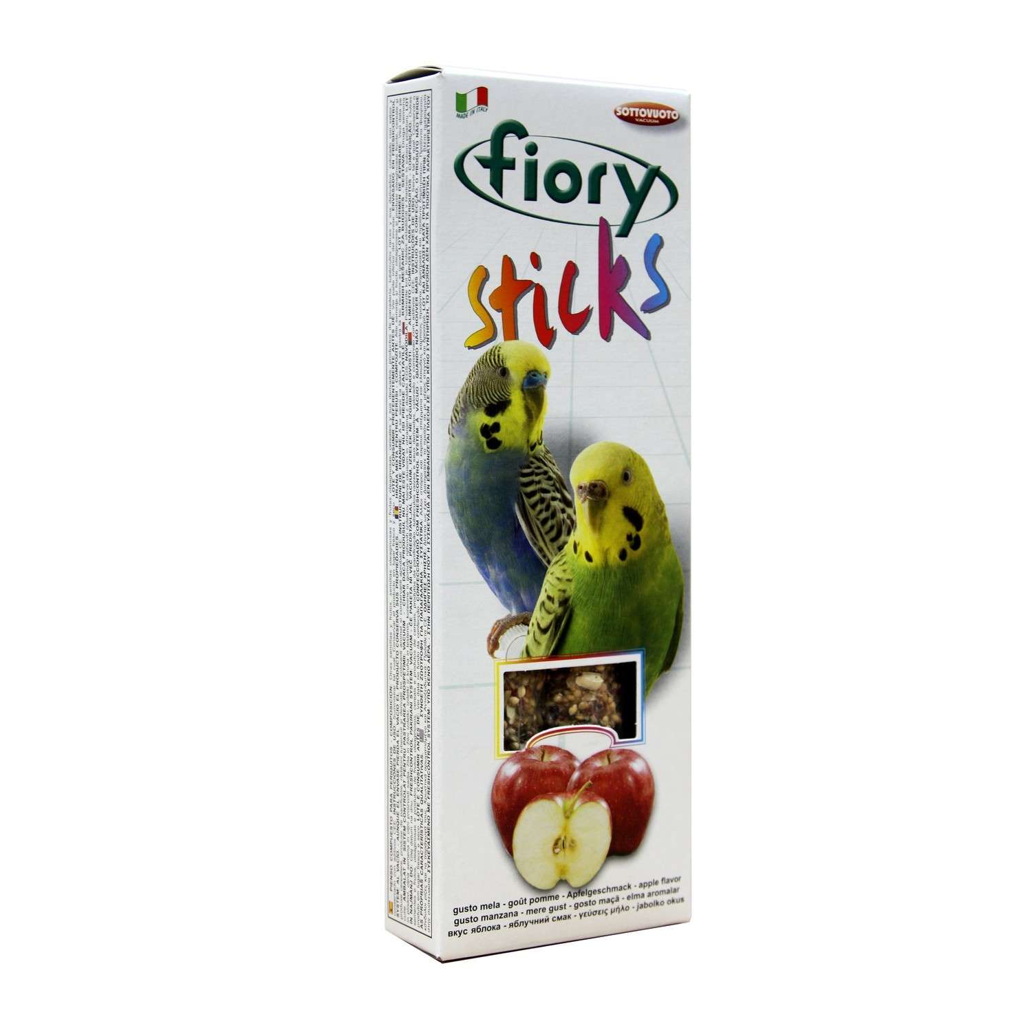 Лакомство для попугаев Fiory Sticks Палочки с яблоком 30г 2 шт - фото 2