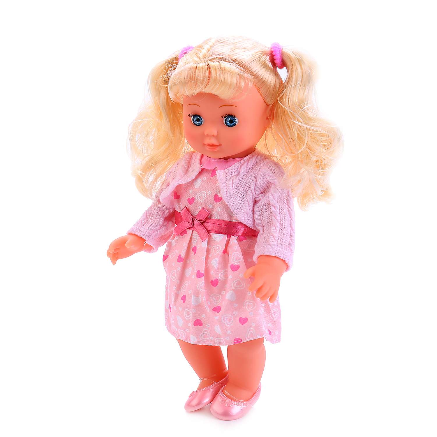 Кукла Карапуз интерактивная в розовом платье 214793 214793 - фото 3