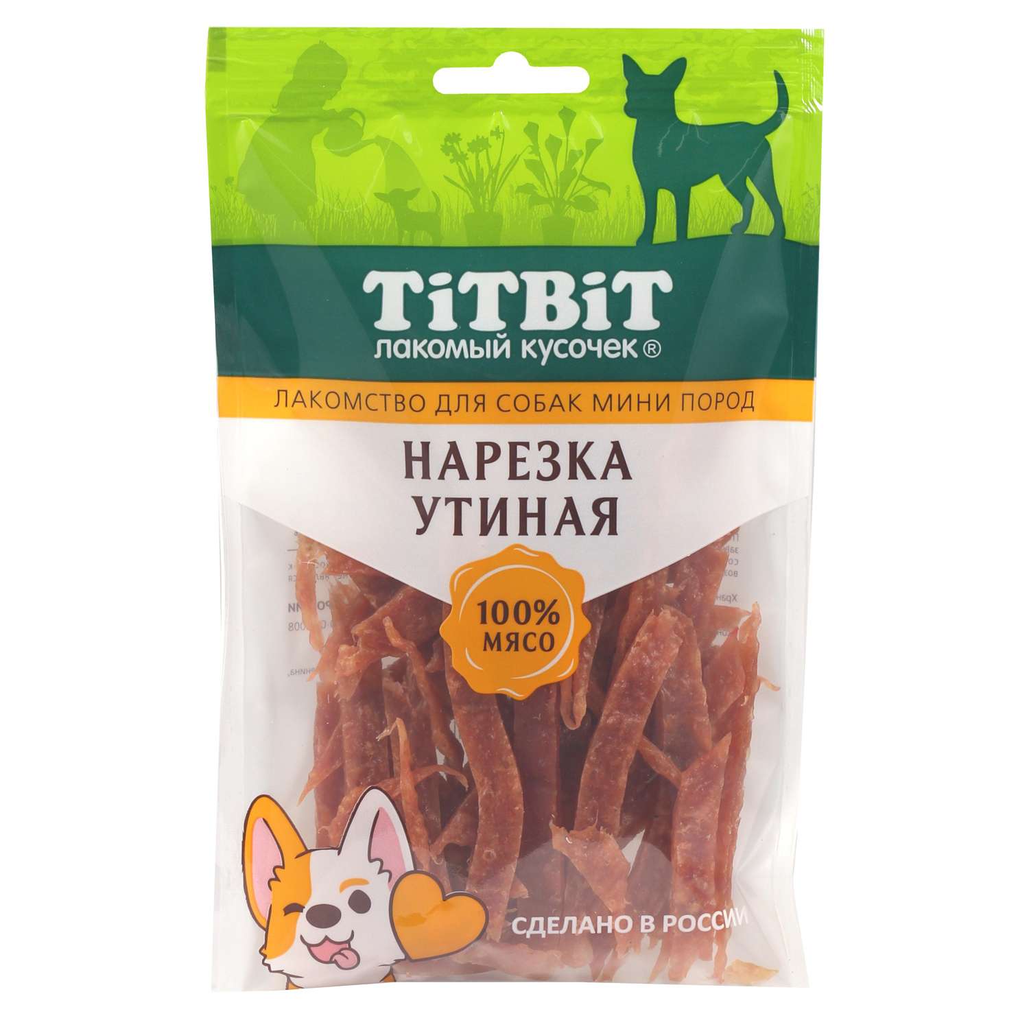 Лакомство для собак Titbit 70г мини пород Нарезка утиная - фото 1