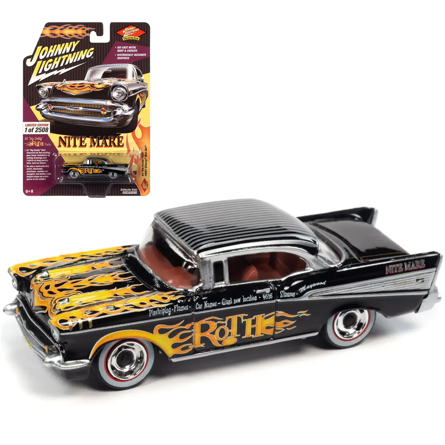 Автомобиль Johnny Lightning Chevy Bel Air 1:64 JLCC008 - фото 1