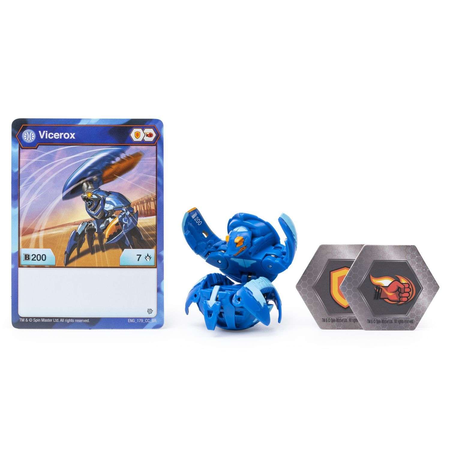 Фигурка-трансформер Bakugan Crab Blue 6045148/20115047 - фото 4