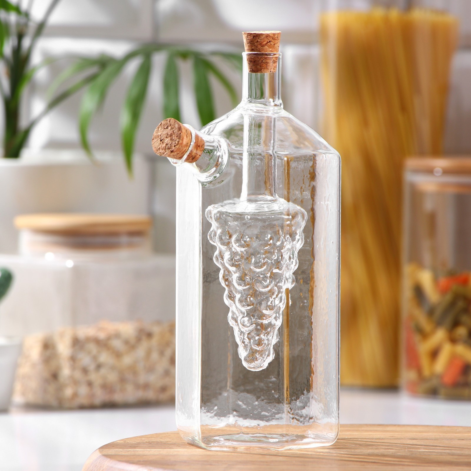 Бутыль Sima-Land стеклянная для соусов и масла 2 в 1 «Фьюжн. Виноград» 100/350 мл 10 5×10 5×19 5 см - фото 5