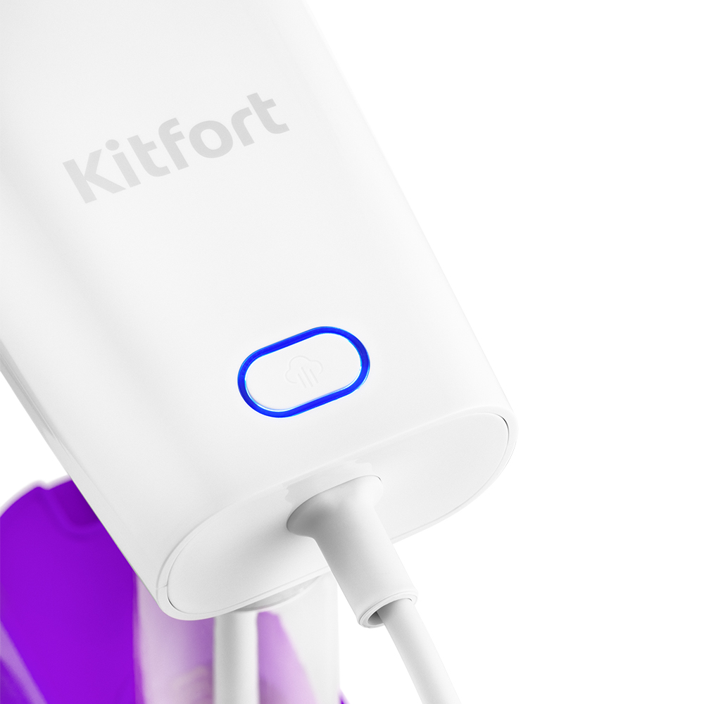Ручной отпариватель KITFORT КТ-9101-1 бело-фиолетовый - фото 5