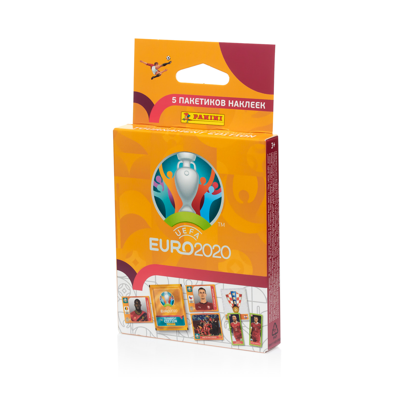 Наклейки коллекционные Panini Чемпионат Европы 2020 5 пакетиков EURO 2020 - фото 1