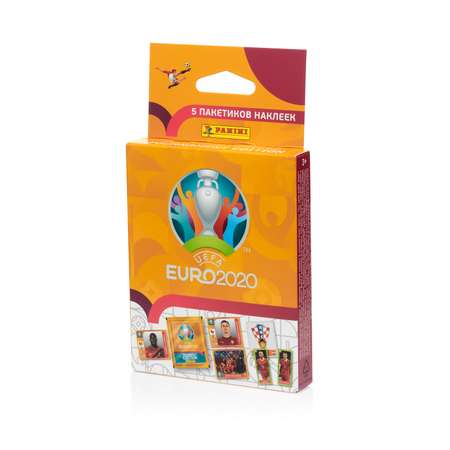 Наклейки коллекционные Panini Чемпионат Европы 2020 5 пакетиков EURO 2020