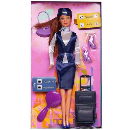 Игровой набор ABTOYS Кукла Defa Lucy Стюардесса с игровыми предметами