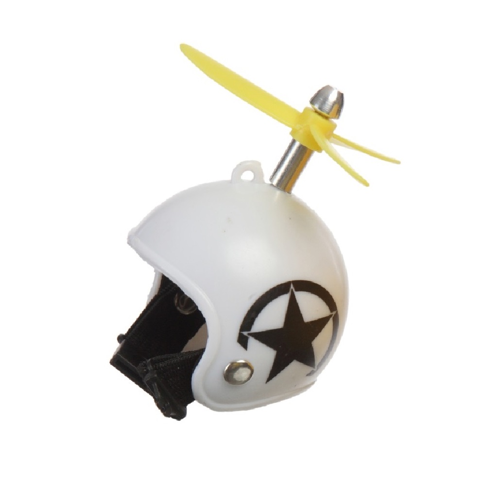 Велосипедный звонок Mobylos Утка в шлеме с пропеллером Звёздочка - фото 2