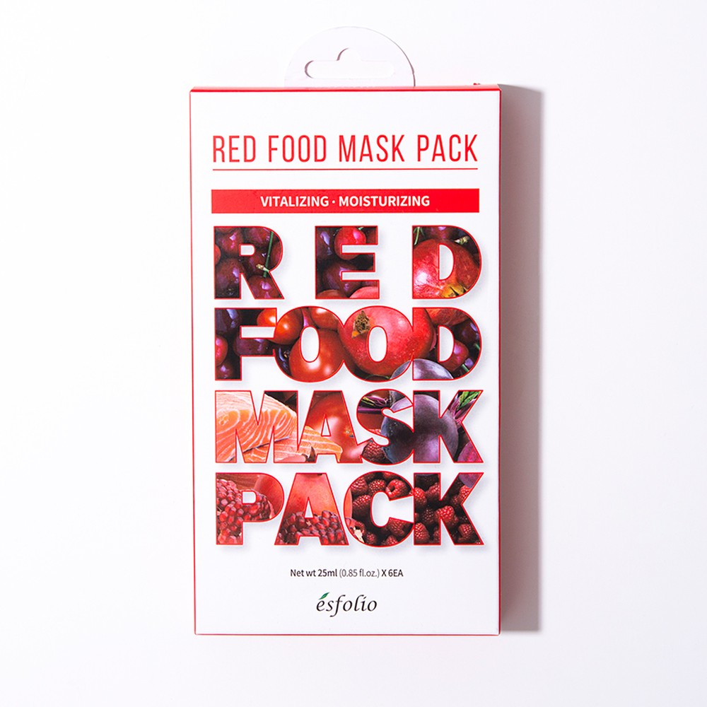 Набор масок для лица Esfolio Red food 6 шт. - фото 17