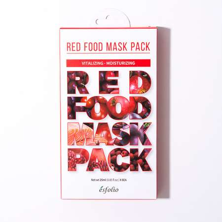 Набор масок для лица Esfolio Red food 6 шт.