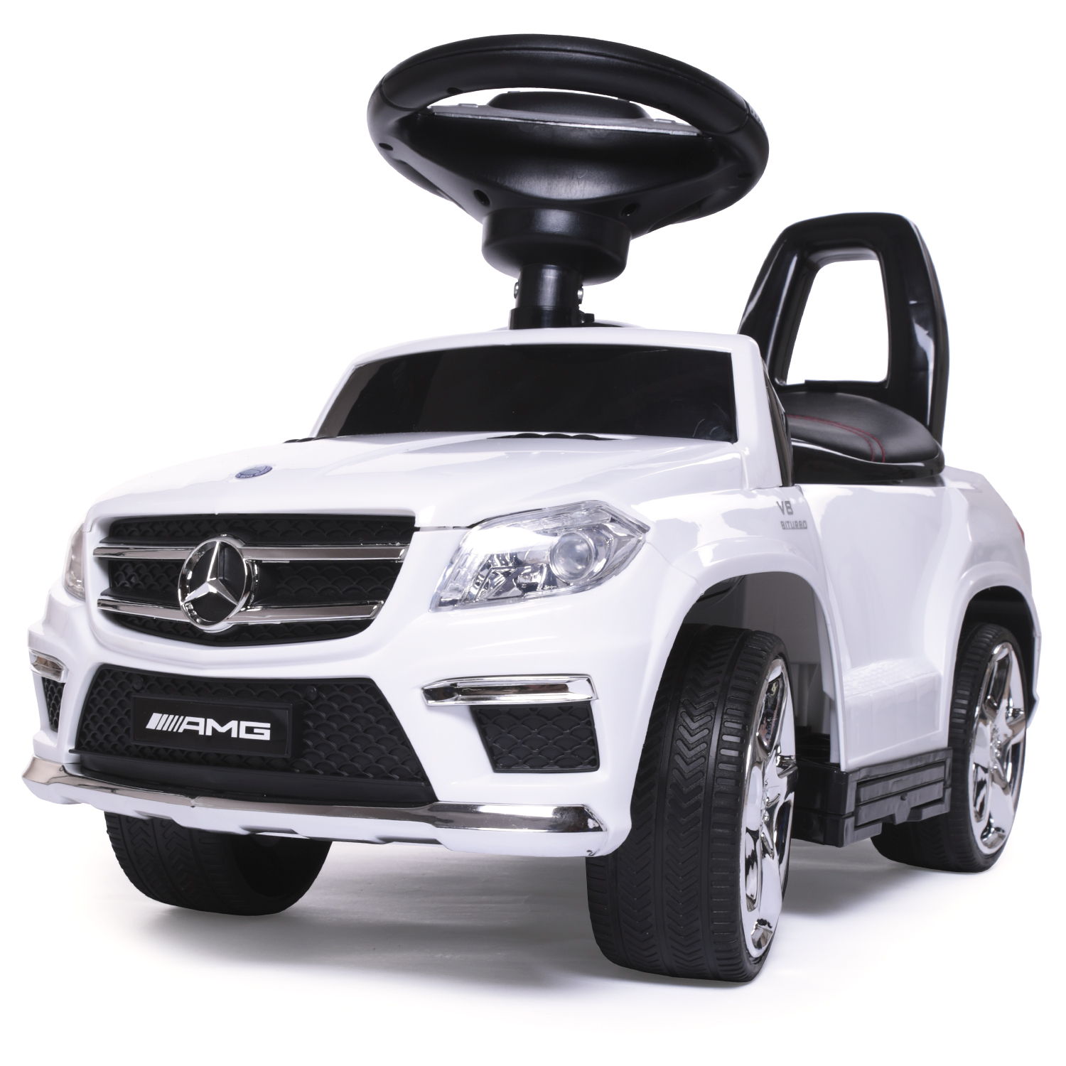 Каталка BabyCare Mercedes-Benz копия модели GL 63 AMG Белый - фото 4