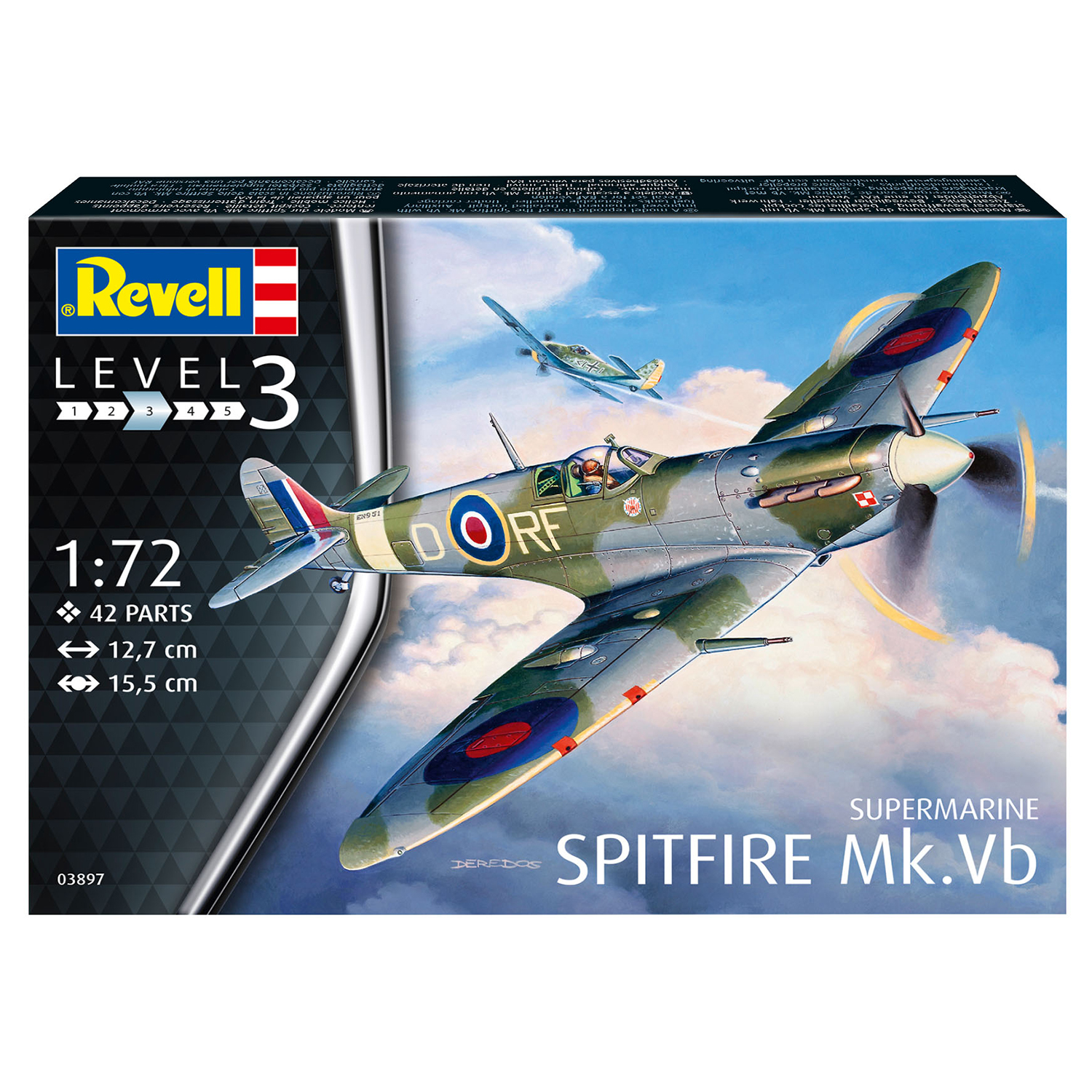 Сборная модель Revell Британский истребитель Spitfire Mk Vb времен Второй мировой войны 03897 - фото 5