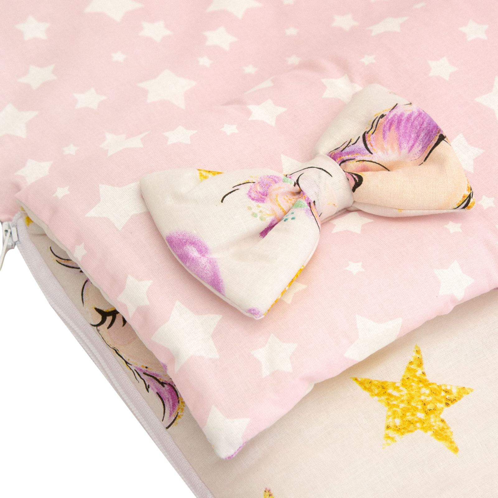 Одеяло-спальный мешок Amarobaby Magic Sleep Сонные Совушки Белый-Розовый - фото 5