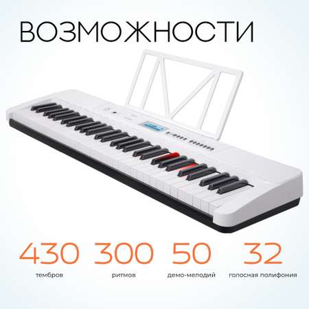 Синтезатор Tesler KB-6160 WHITE